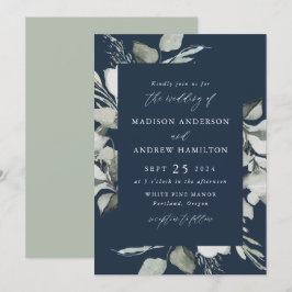 Convites Casamento com Verde de Eucalipto