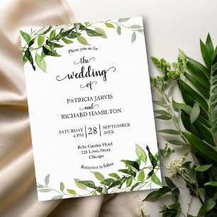 Convites Casamento com Verdejante Eucalipto