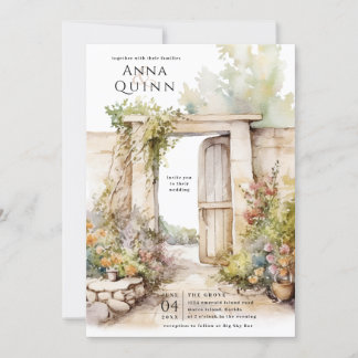 Convites Casamento com Villa Garden Storybook