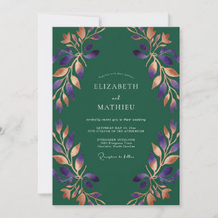 Convites Casamento com Vinha de Cobre Ametista