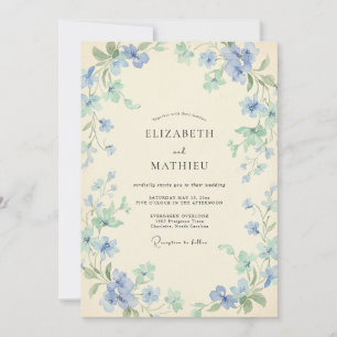 Convites Casamento com Vinha de Hortelã Cerúlea