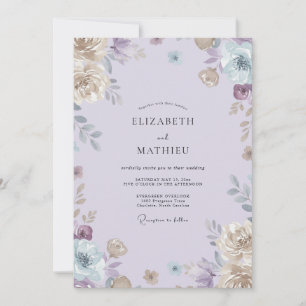 Convites Casamento com Vinha Violeta Suave