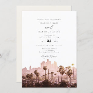 Convites Casamento com Watercolor LA Los Angeles California