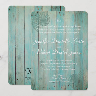 Convites Casamento com Wood Beach