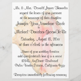 Convites Casamento Conch Seashell