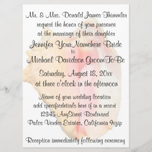 Convites Casamento Conch Seashell