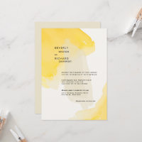 Casamento Contemporâneo Amarelo e Creme II com Ond