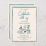 Convites Casamento Contemporâneo Funky desenhado à mão<br><div class="desc">Casamento Contemporâneo Funky desenhado à Mão</div>