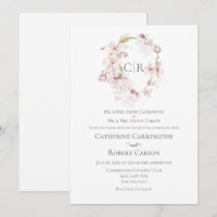 Casamento Cor de Água Floral Pastel Rosa