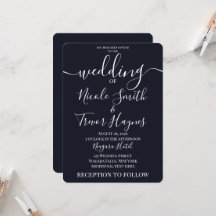 Casamento Cor Sólida Minimalista Personalizado