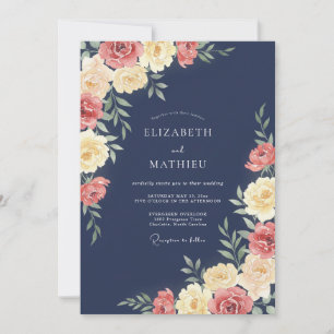 Convites Casamento Coral Ranunculus Eucalipto Cinza Meia-No