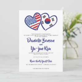 Convites Casamento Coreano de Sinalizadores Coreanos