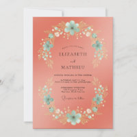 Casamento Coroa Ciânico Salmão