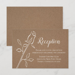 Convites Casamento Country Kraft Marrom Vintage
