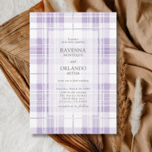 Casamento Country Xadrez Roxo Ameixa Retro