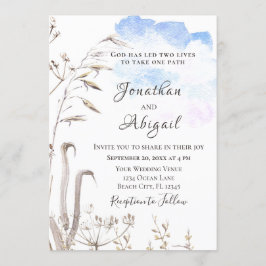 Convites Casamento Cristão Casual do Jardim Botânico do Céu