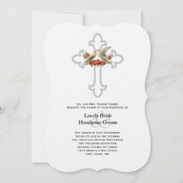 Convites Casamento Cristão de Rosas vermelhas