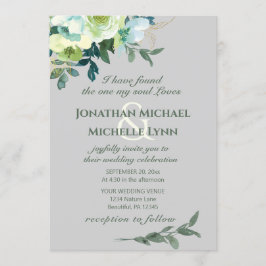 Convites Casamento Cristão de Turquesa Dourada Branca Azul