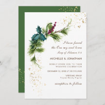 Casamento Cristão Moderno de inverno Simples