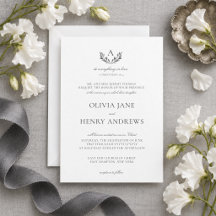 Casamento Cristão Monograma Cinza Olivia Elegante