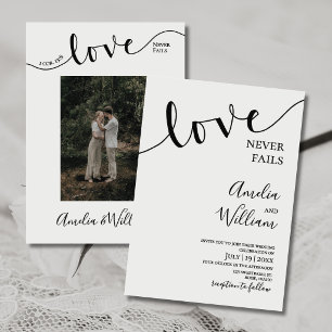 Convites Casamento, Cristão, Simples, Elegante, Tipografia,