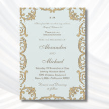Casamento Cristão Verso Bíblico Barroco Azul Empoe