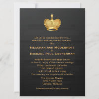 Casamento da Coroa Ouro Real Rainha de 6,5" x 8,75