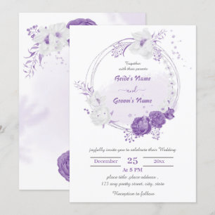 Convites casamento da coroa romântica