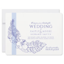 casamento da coroa tropical azul