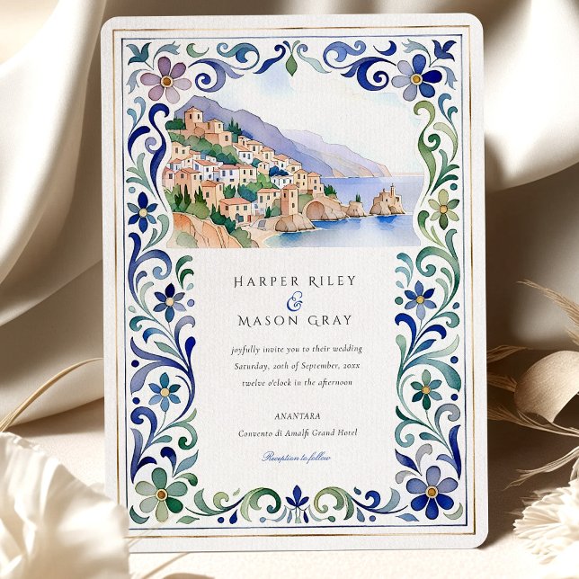 Convites Casamento da Costa Amalfi (Criador carregado)