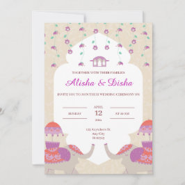 Convites casamento da Elegância Indiana