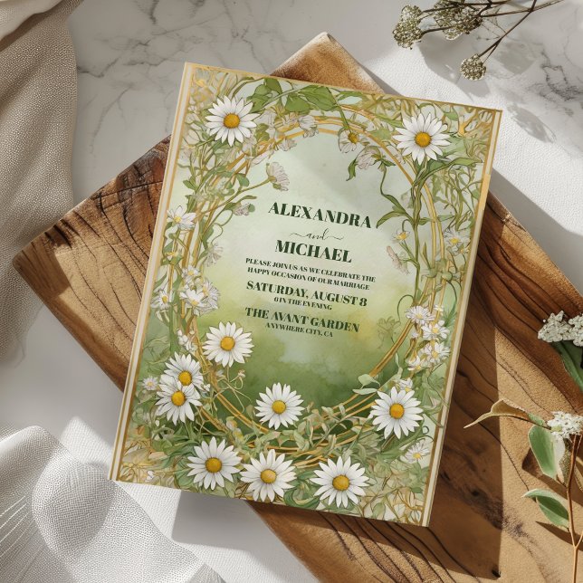Convites Casamento da Flor Branca Elegante (Criador carregado)