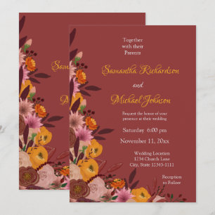 Convites Casamento da Flor de Queda