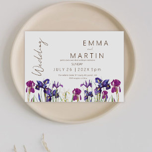 Convites Casamento da Flor Elegante de Casamento Iris Moder