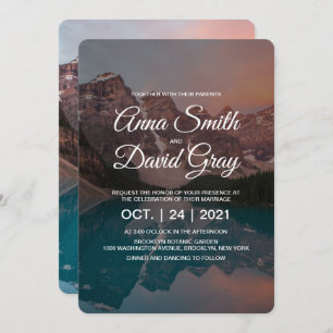 Convites Casamento da Floresta de Montanhas Russas