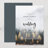 Casamento Da Floresta De Pinus Da Montanha Russa
