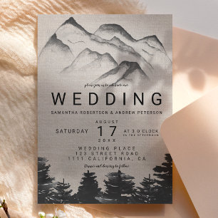Convites Casamento da floresta russa de linhagens