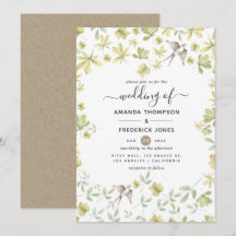 Casamento da Floresta Rustic Watercolor
