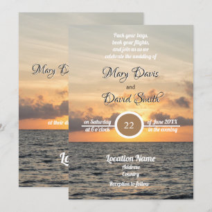 Convites Casamento da Folly Beach Morning