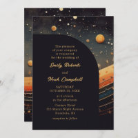 Casamento da Galáxia Musical Moderna Celestial