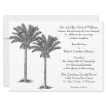 Casamento da Ilha Tropical de Palm Tree Elegante F