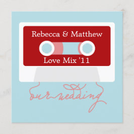 Convites Casamento da Mixtape Retro