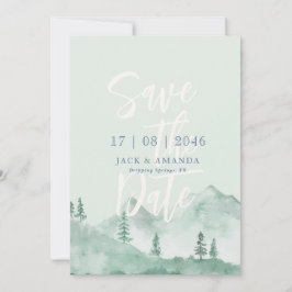 Convites Casamento da natureza da Mountain Foreat salvar a 