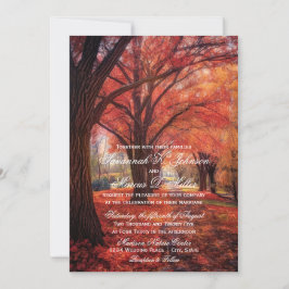 Convites Casamento da Natureza no outono russo