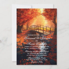 Convites Casamento da Natureza no outono russo