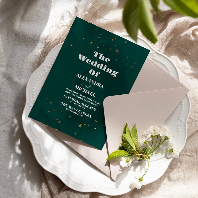 Convites Casamento da Nebulosa Espacial Maroon Galaxy (Criador carregado)