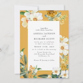 Convites Casamento da primavera com flores silvestres do ja