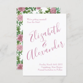 Convites Casamento da primavera do Jardim das Rosas Rosa