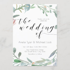 Convites Casamento da primavera Eucalyptus Greenery