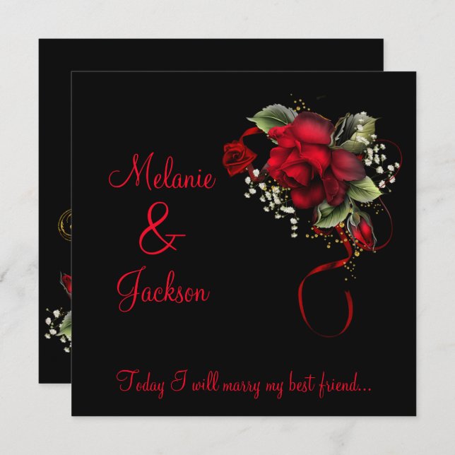 Convites Casamento da respiração dos bebês da fita das (Frente/Verso)